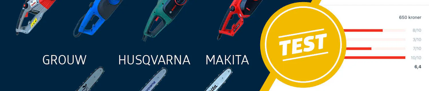 El kædesav test: Test af motorsave med ledning El kædesav test: Test af motorsave med ledning